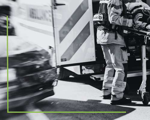 Image of a automobile car accident.  Choose Kisner Law Firm, Personal Injury, Divorce, and Medical Malpractice Lawyer