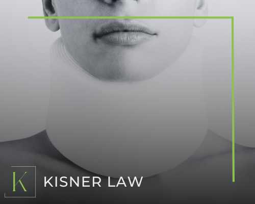 Image of a woman in a neck brace.  Choose Jason Kisner, a car accident attorney,
